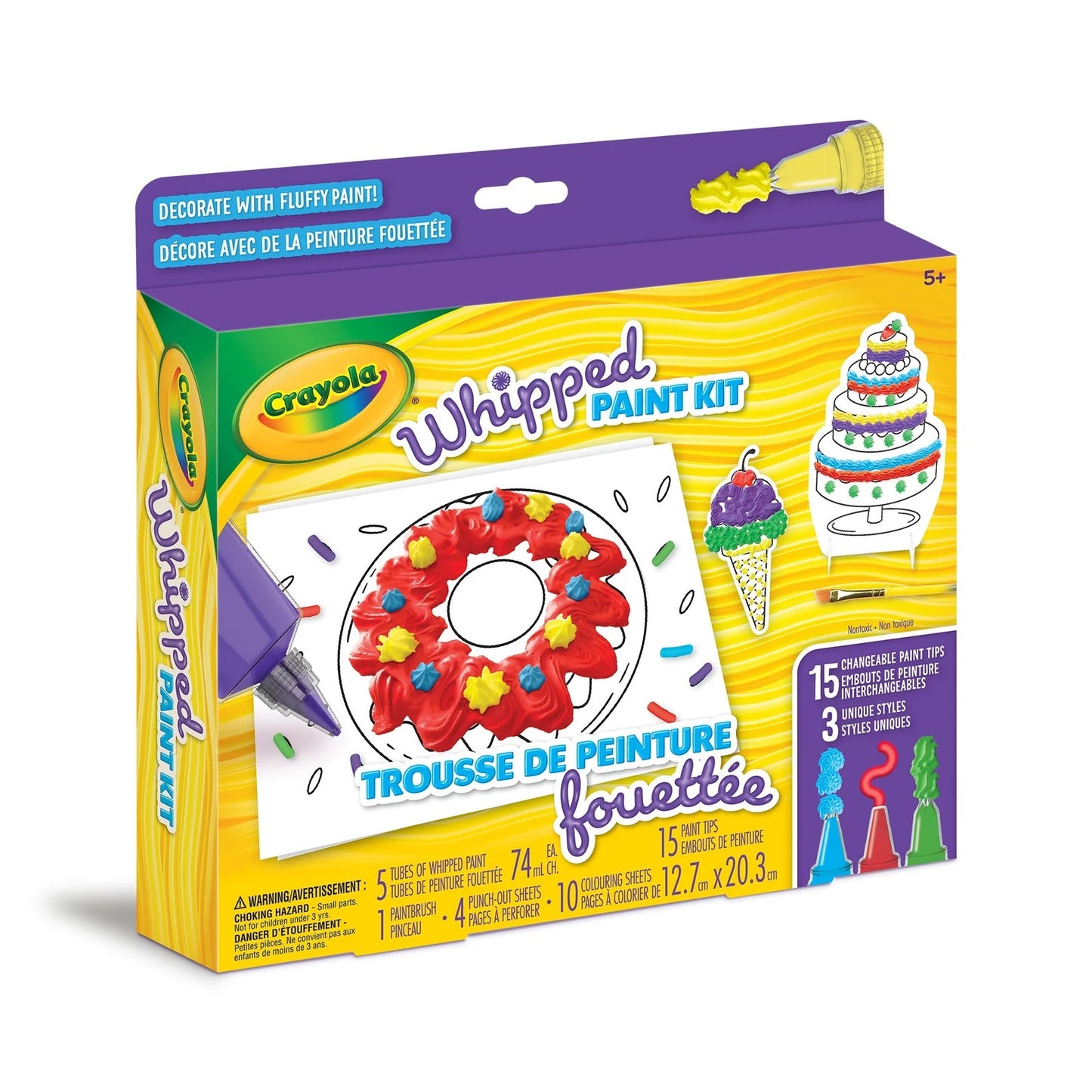 Crayola Whipped Paint Kit - 5 Colors