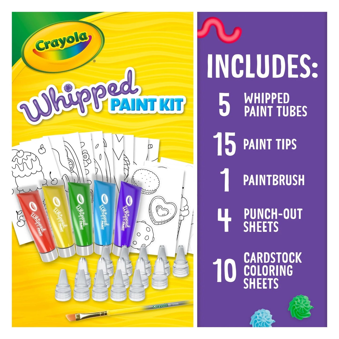 Crayola Whipped Paint Kit - 5 Colors