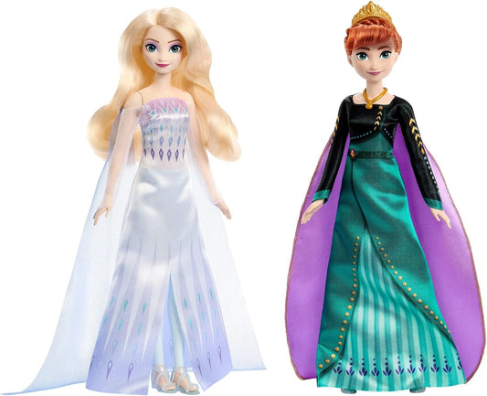 Disney Frozen Anna and Elsa Queen Doll 2-Pack