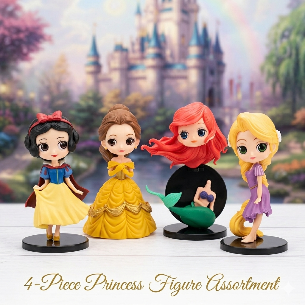 Disney Princess 4 Piece Figure Set