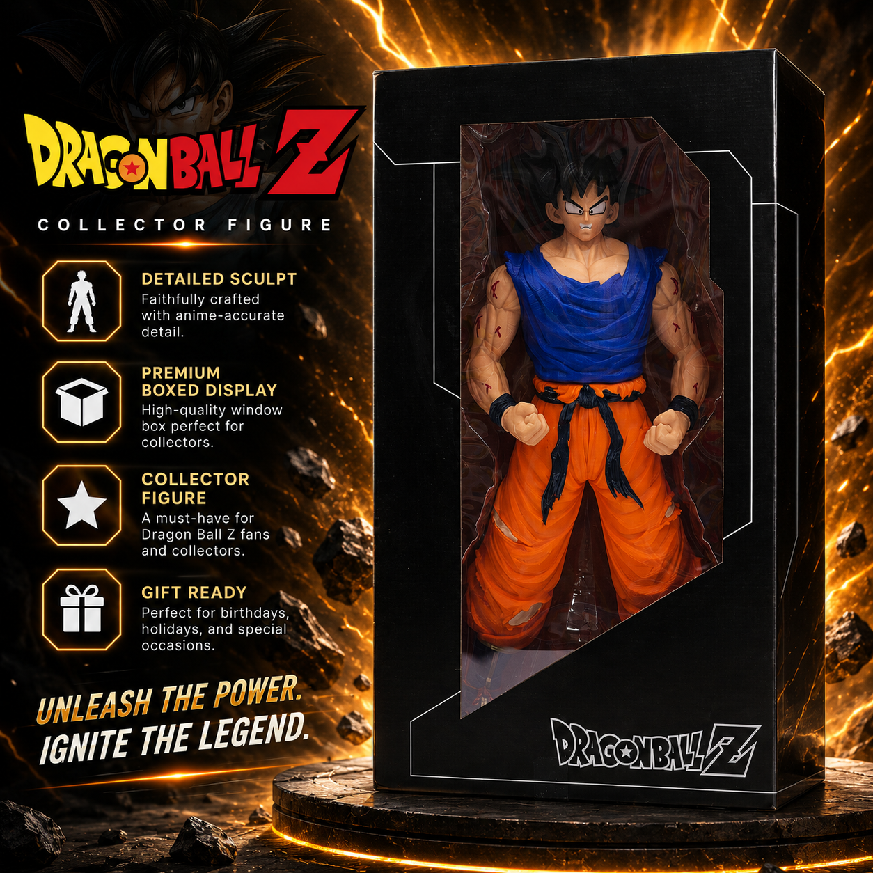 Dragon Ball Super Saiyan Action Figure - 47 cm