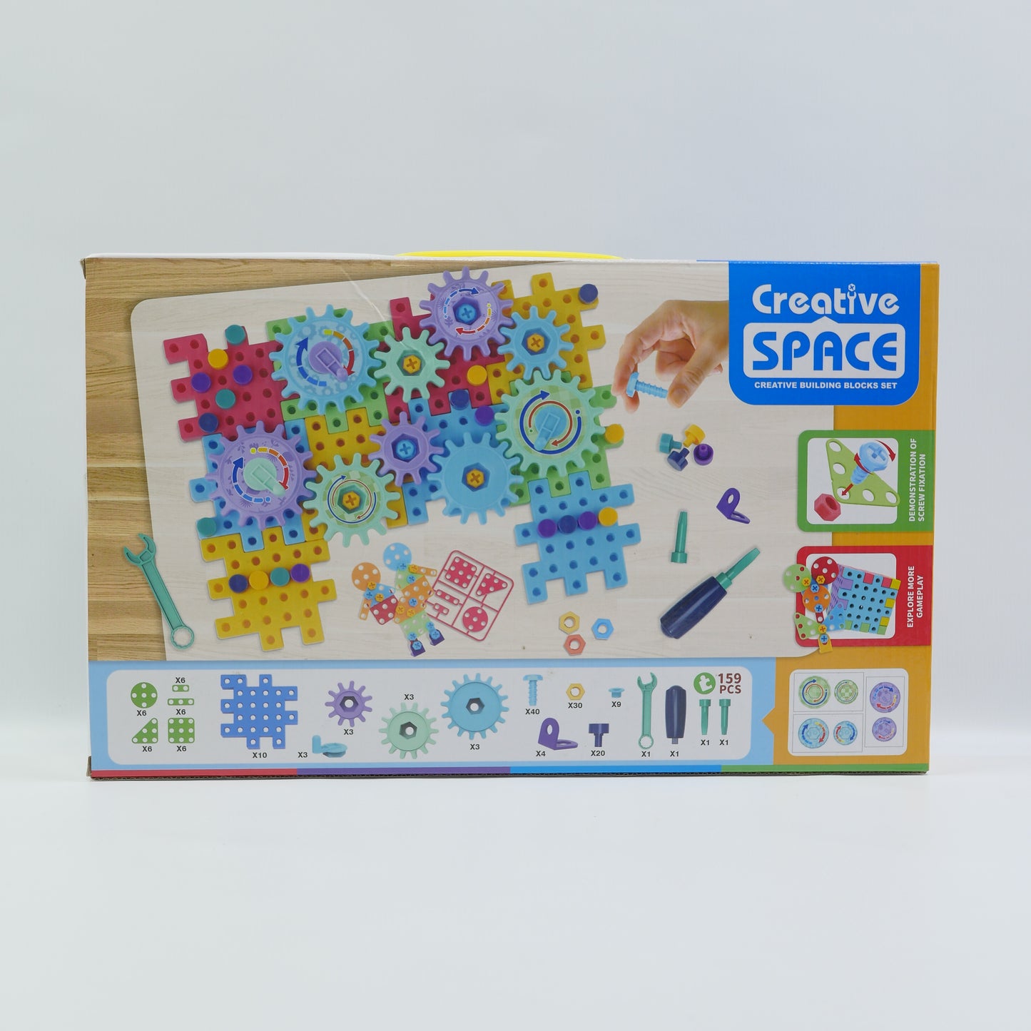 159 Piece DIY Engineering Building Blocks Set