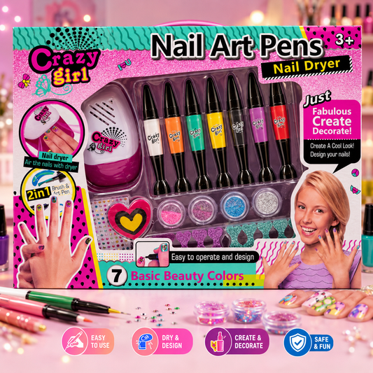 DIY Nail Art Cosmetic Set - Age 3+