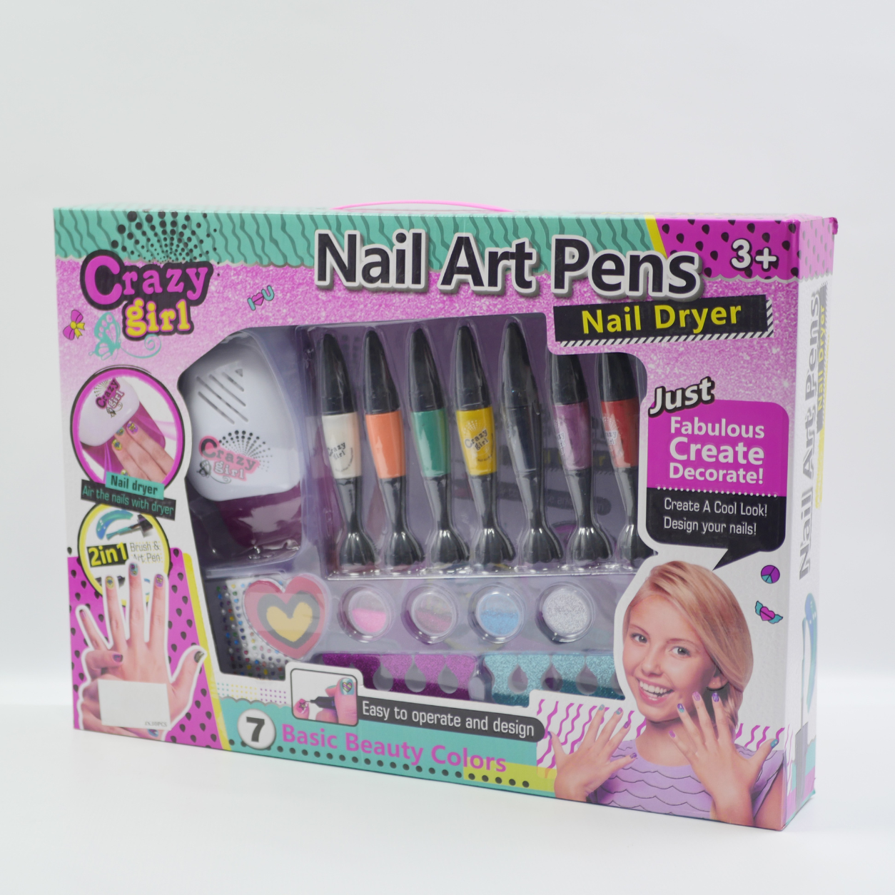 DIY Nail Art Cosmetic Set - Age 3+
