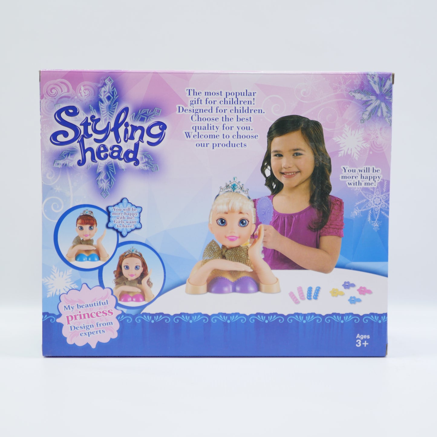 Doll Head Makeup and Hair Styling Set