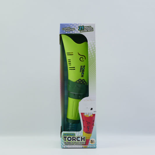 Electric Torch Bubble Machine for Kids