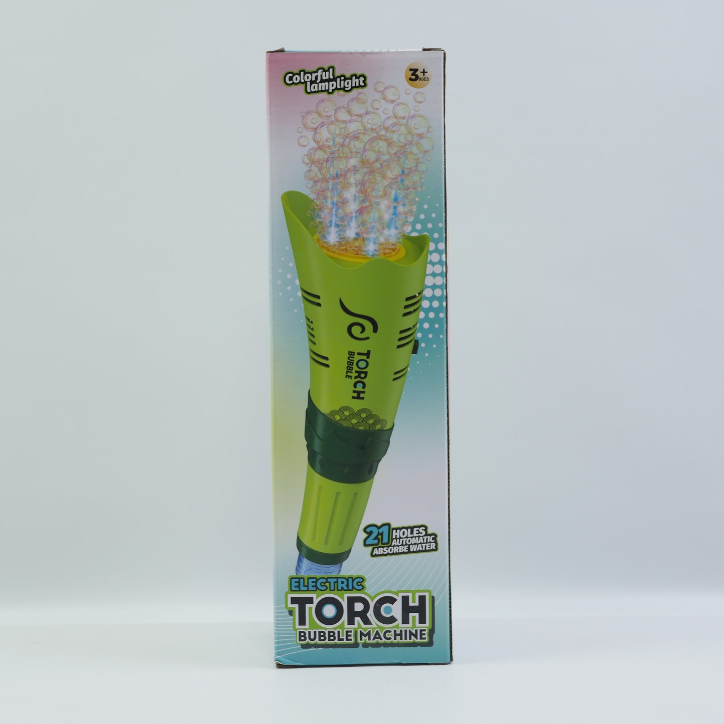 Electric Torch Bubble Machine for Kids