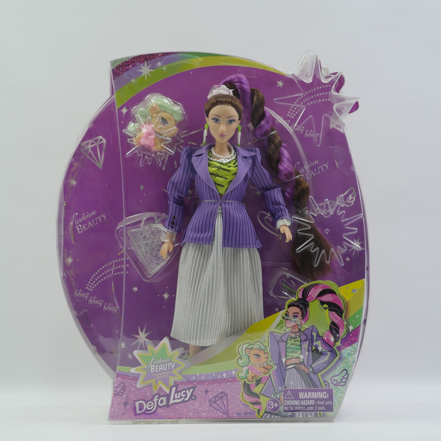 Fashion Doll with Accessories - Purple
