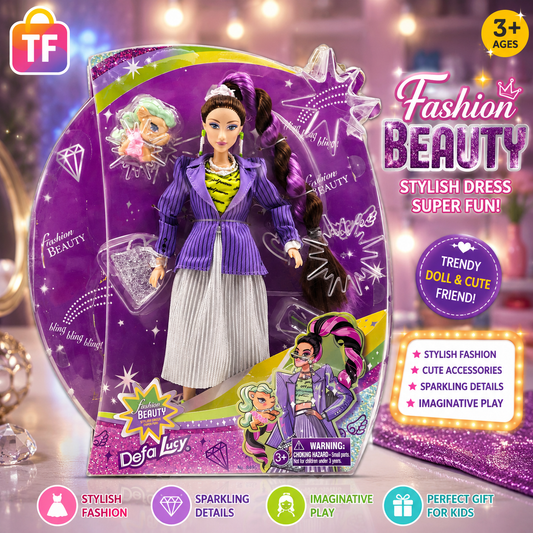 Fashion Doll with Accessories - Purple