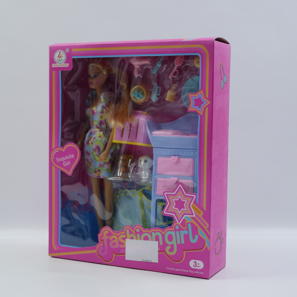 Fashion Doll with Puppy - 11.5 Inch - Age 3+