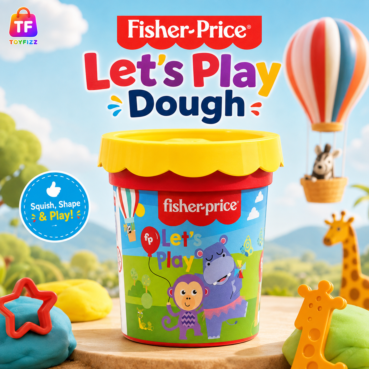 Fisher-Price Modeling Dough Single Tub - Yellow