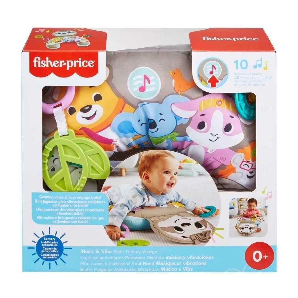 Fisher-Price Music & Vibe Sloth Tummy Wedge - Ages 0Month+