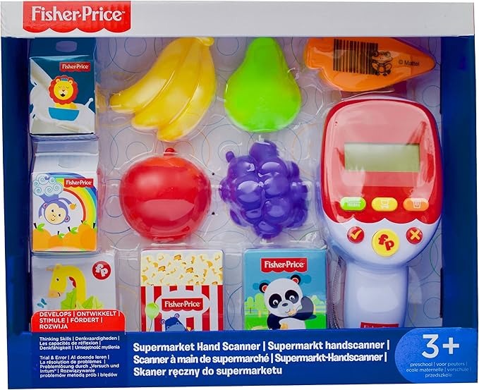Fisher-Price Supermarket Scanner Pretend Play Set - Ages 3+