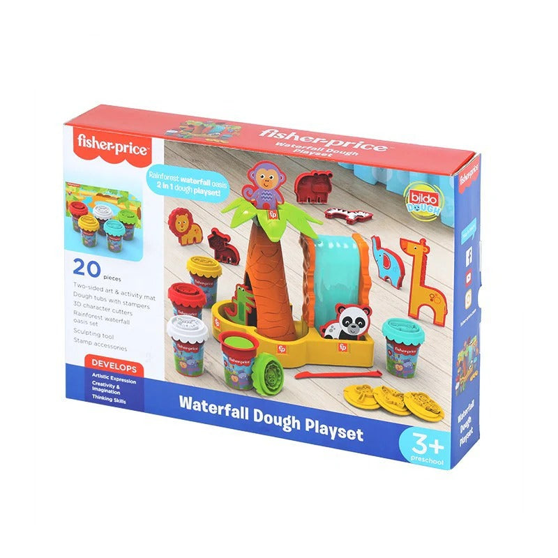 Fisher-Price Waterfall Modeling Dough Playset 20 Piece - Ages 3+
