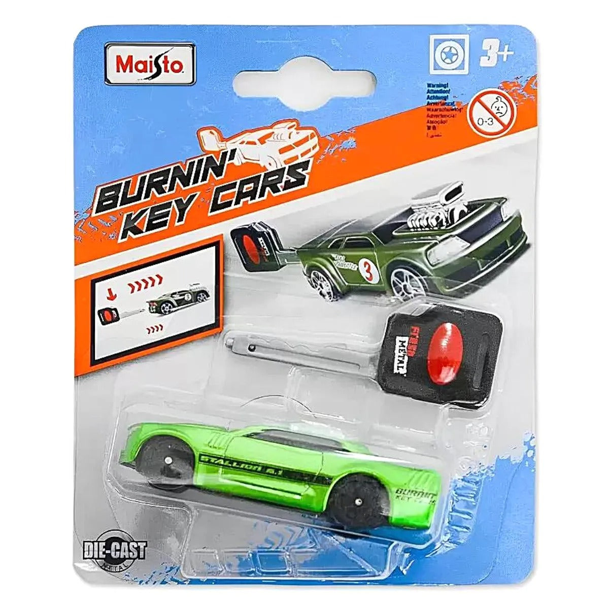 Fresh Metal Burning Key Assorted Die-Cast Cars