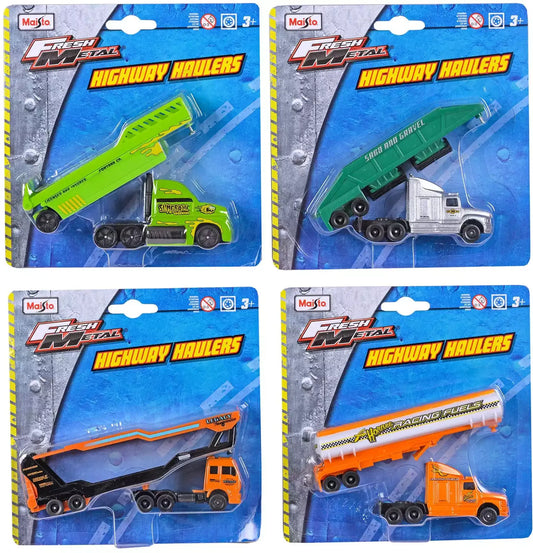 Fresh Metal Highway Haulers Assorted Die-Cast Trucks