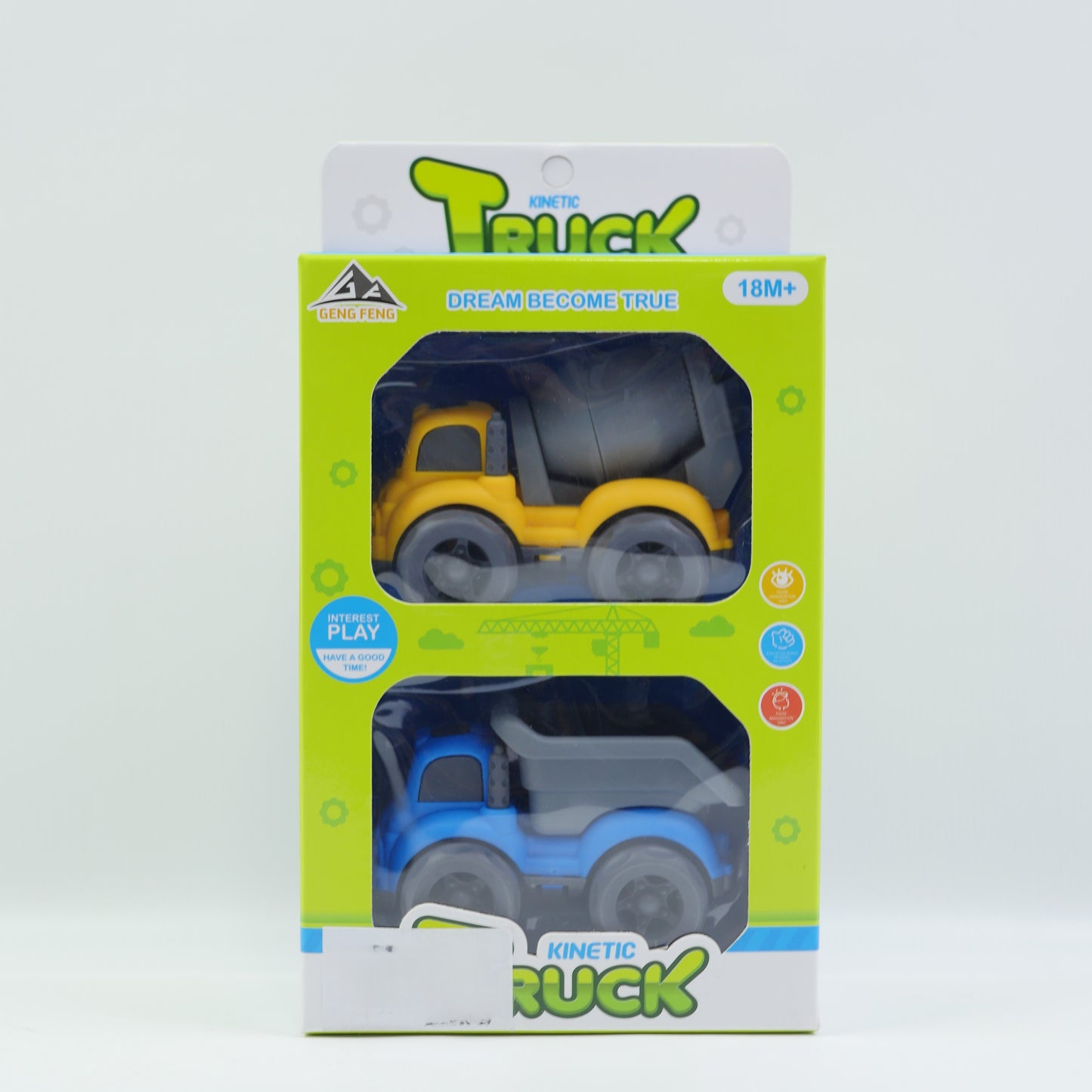 Friction Powered Toy Truck 2 Pack