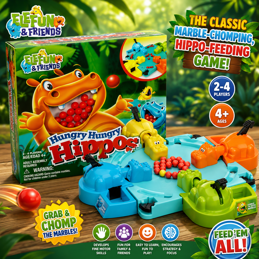 Hasbro Gaming Hungry Hippos Game - Ages 4+