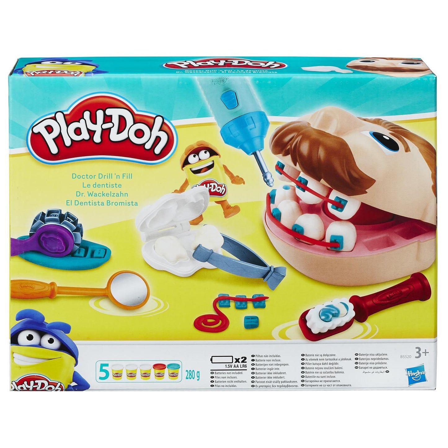 Hasbro Play-Doh Doctor Drill 'n Fill Dentist Set