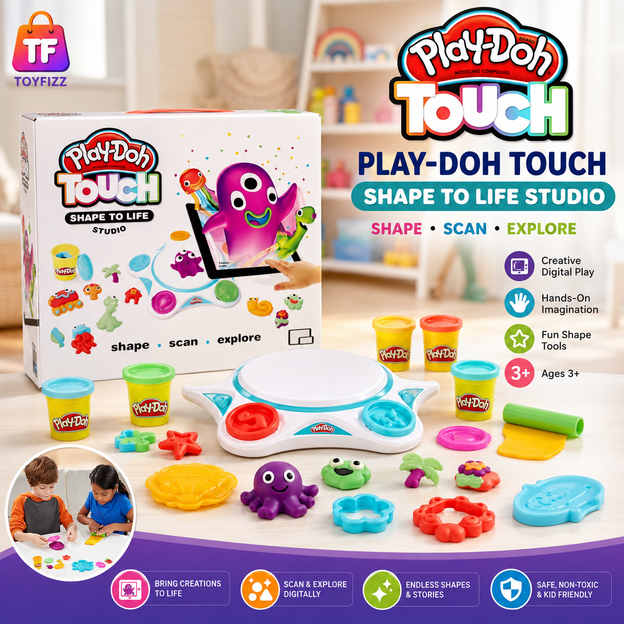 Hasbro Play-Doh Touch Shape to Life Studio Set