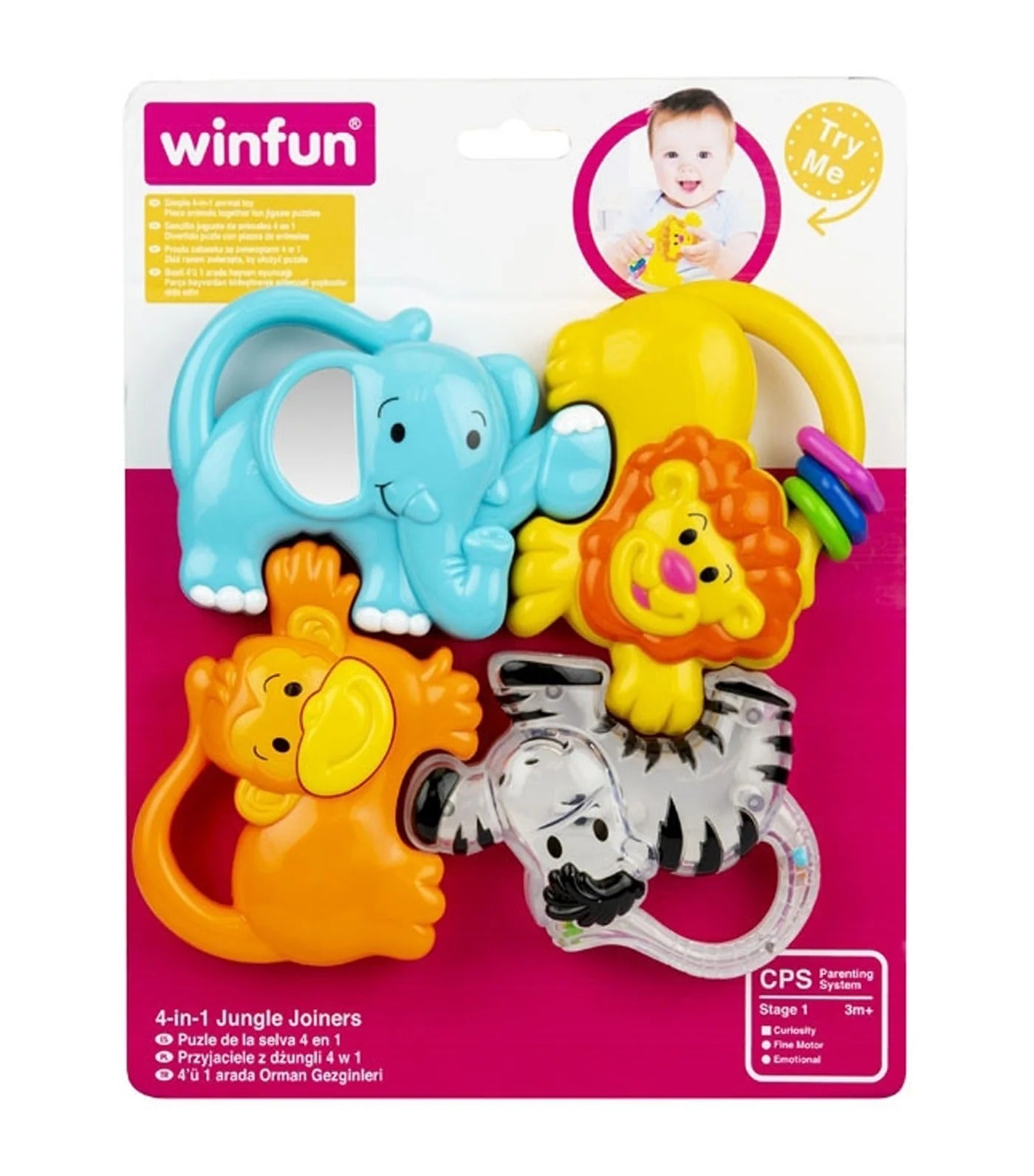 Winfun 4 In 1 Jungle Rattle