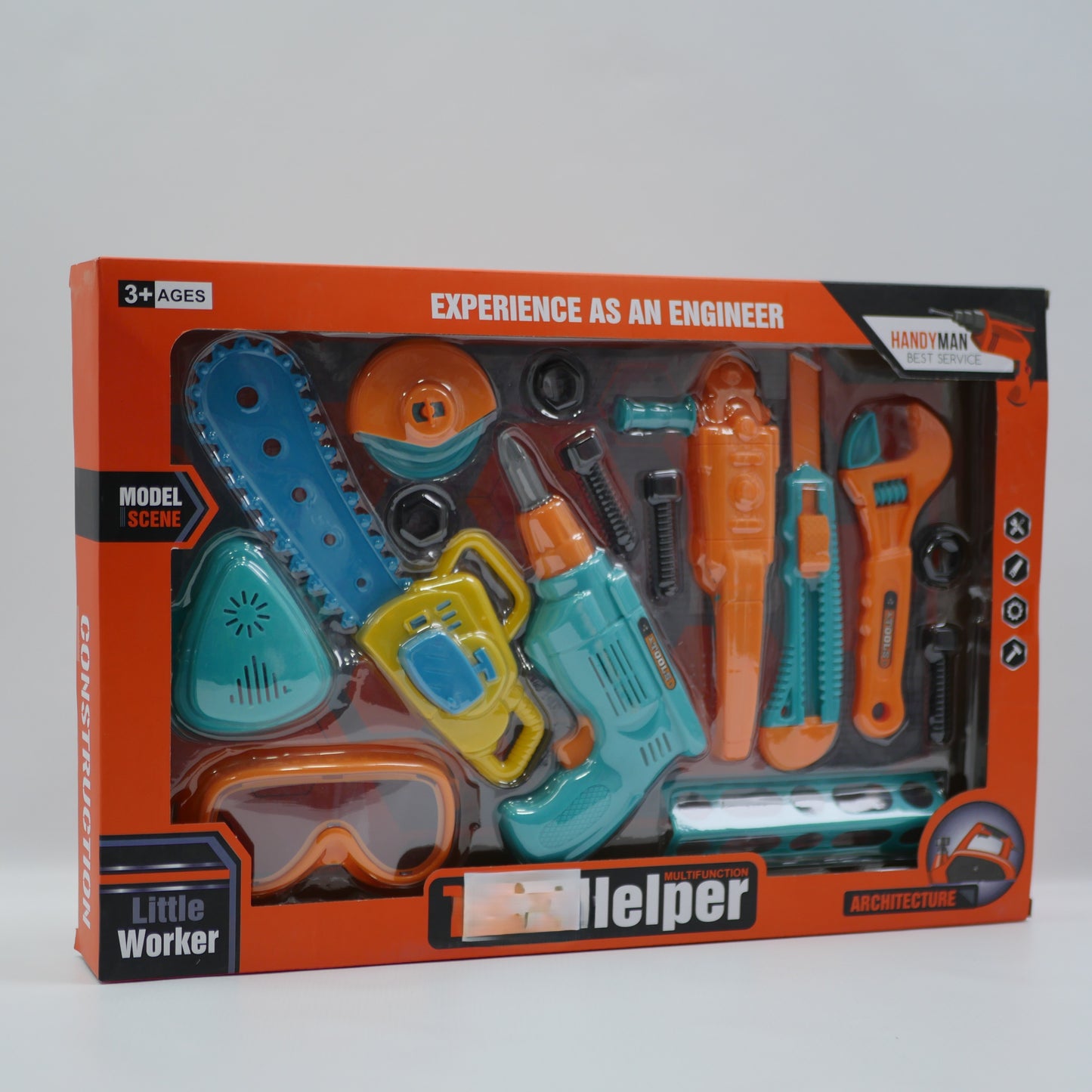 Kids Pretend Play Tool Set 2 Colors