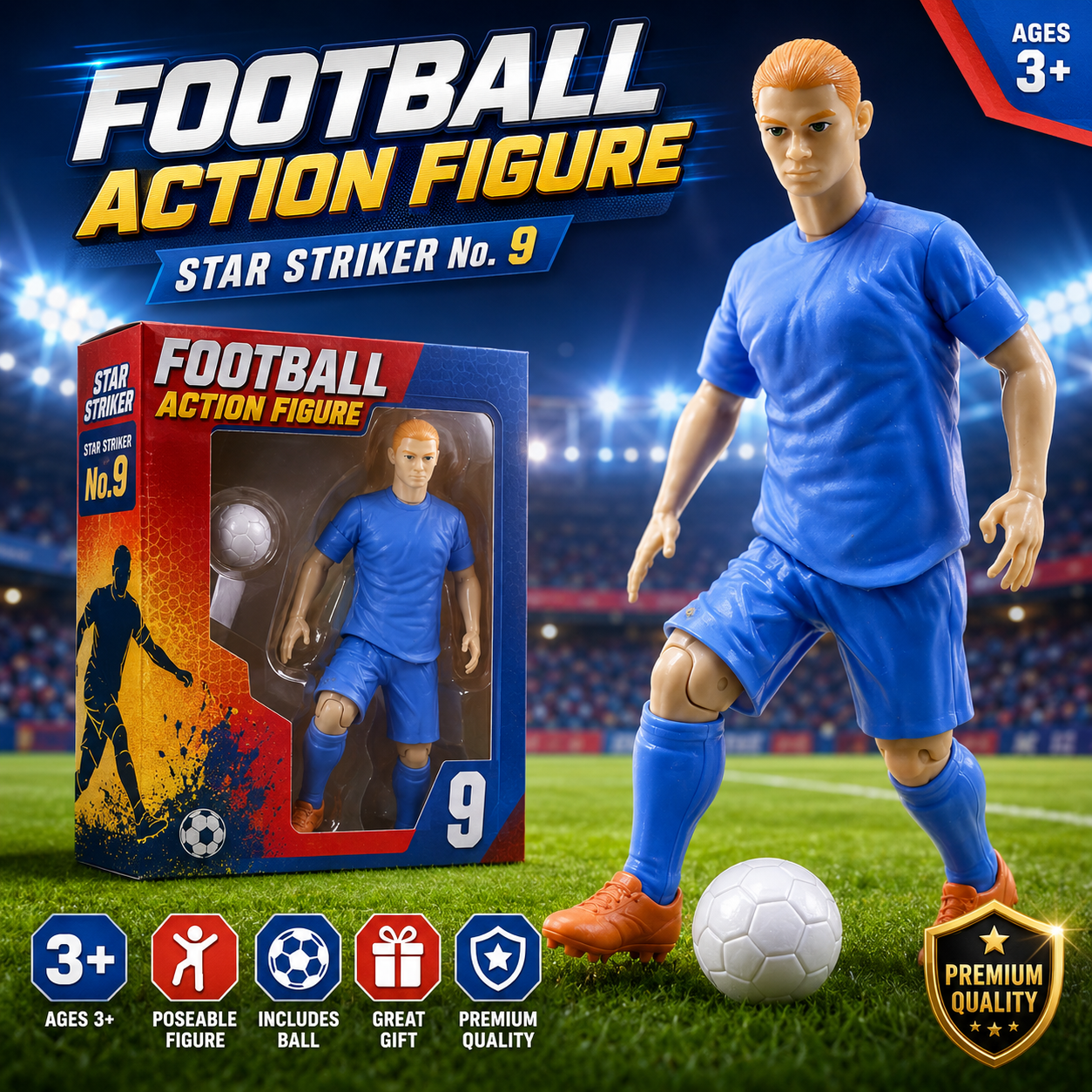 Lionel Messi Football Action Figure Assortment