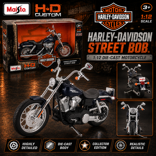 Maisto 1:12 Harley-Davidson FXDBI Dyna Motorcycle Model