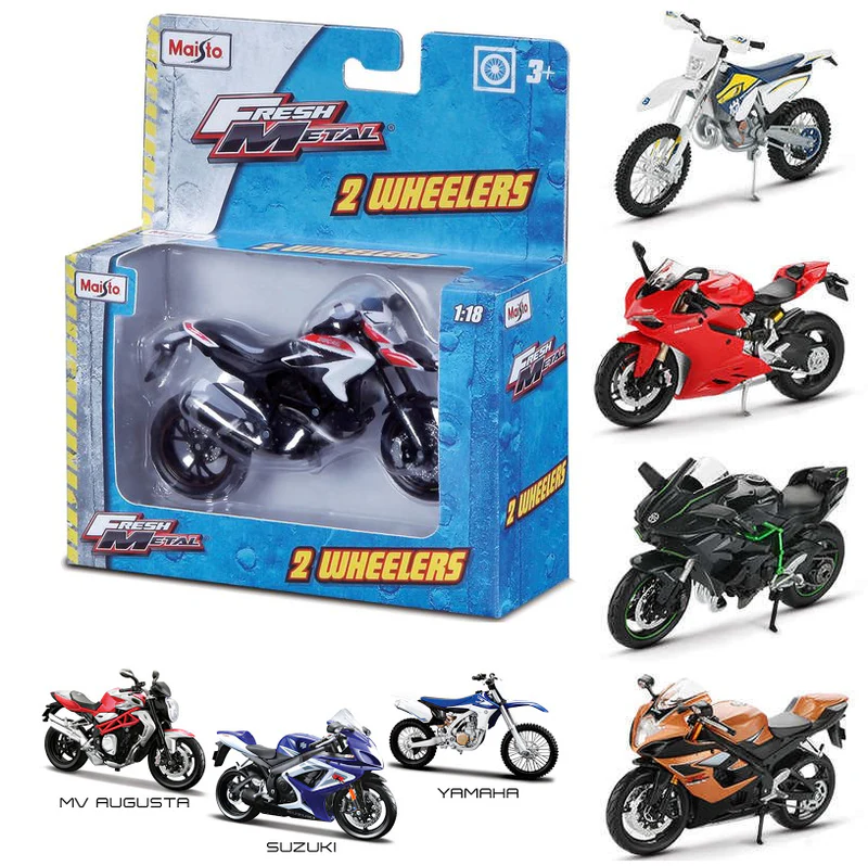 Maisto 1:18 Assorted Two-Wheeler Motorcycle Models