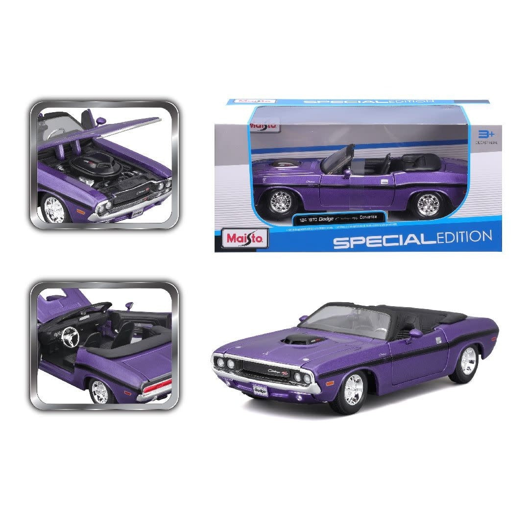 Maisto 1:24 1970 Dodge Challenger Convertible Die-Cast Model