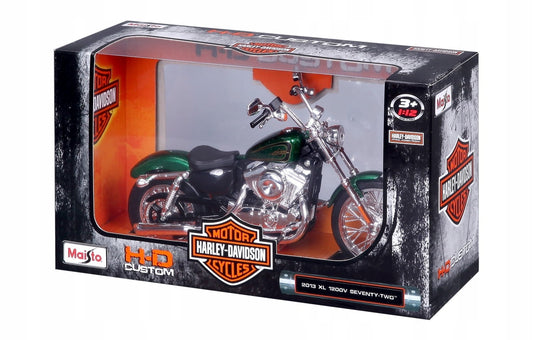 Maisto 1:24 2013 Harley-Davidson XL Custom Motorcycle Model
