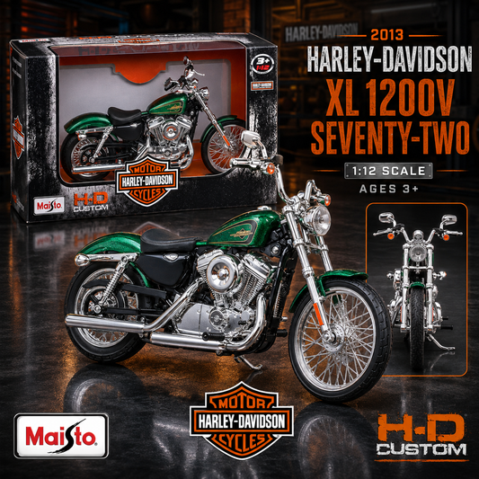 Maisto 1:24 2013 Harley-Davidson XL Custom Motorcycle Model