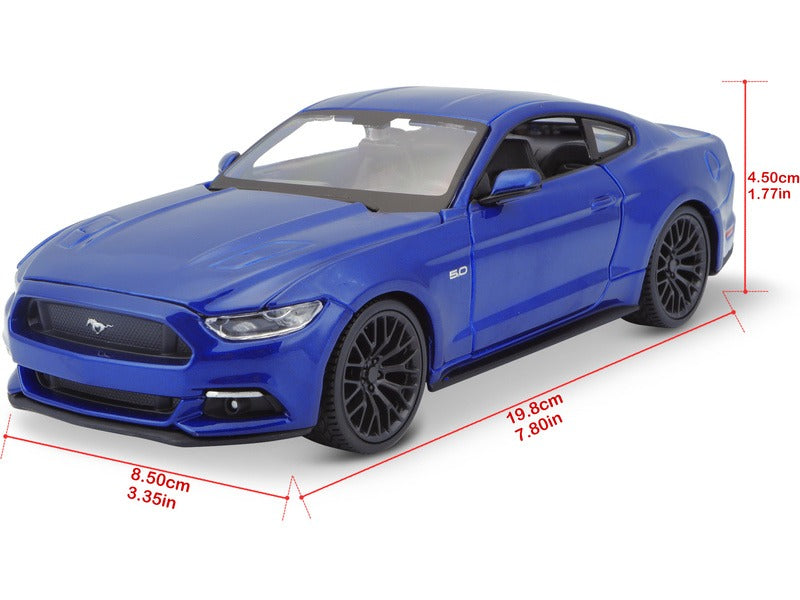 Maisto 1:24 2015 Ford Mustang GT Die-Cast Model Blue