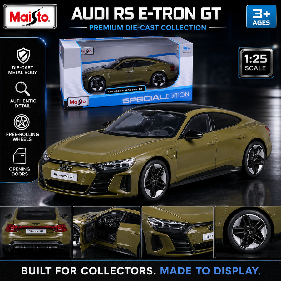 Maisto 1:24 2022 Audi RS e-tron GT Die-Cast Model Green