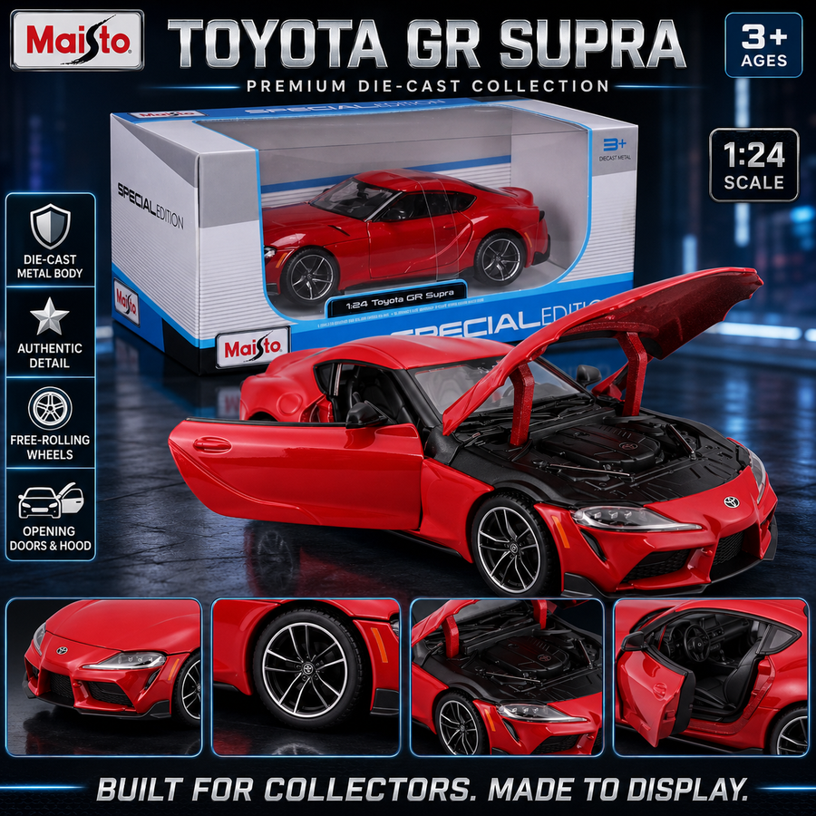 Maisto 1:24 Toyota GR Die-Cast Model Red