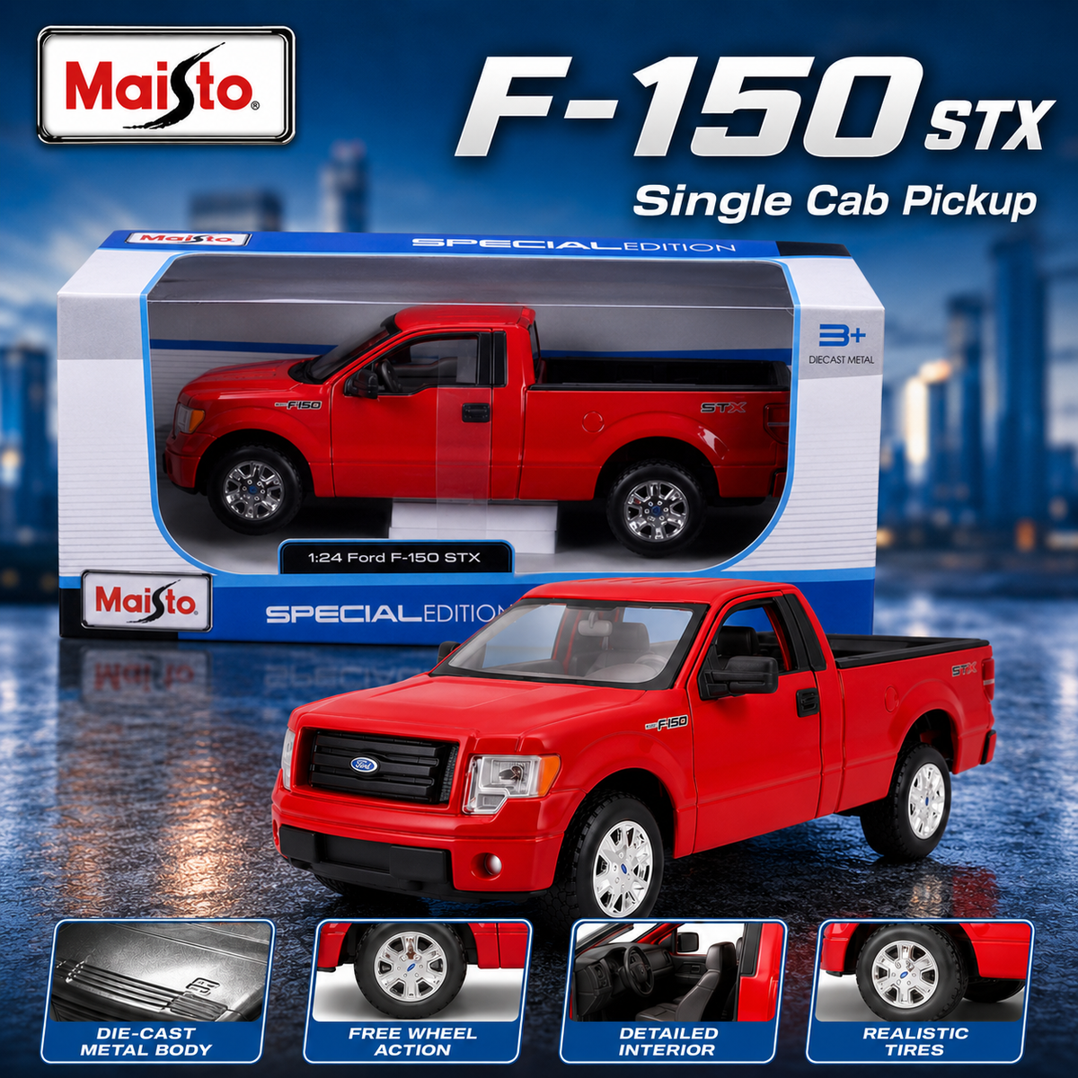 Maisto 1:27 Ford F-150 STX Die-Cast Model