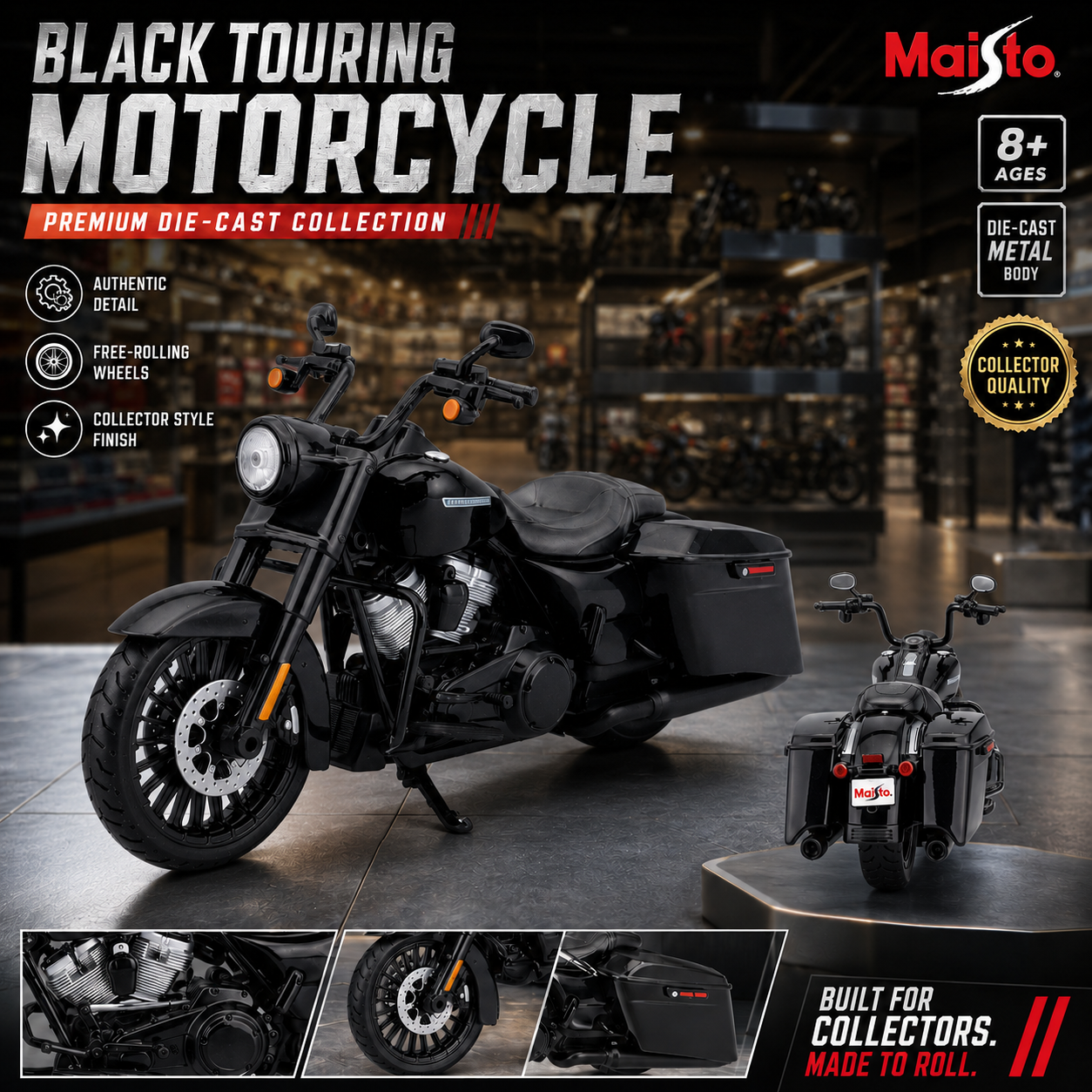Maisto 2017 Harley-Davidson Road King Special Motorcycle Model