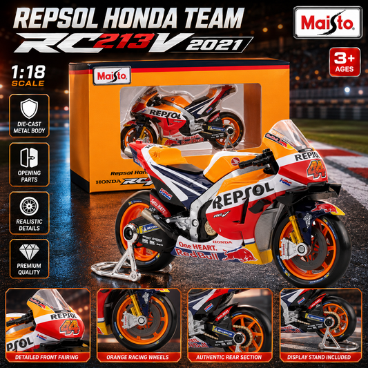 Maisto 2021 Honda RCV Racing Motorcycle Model