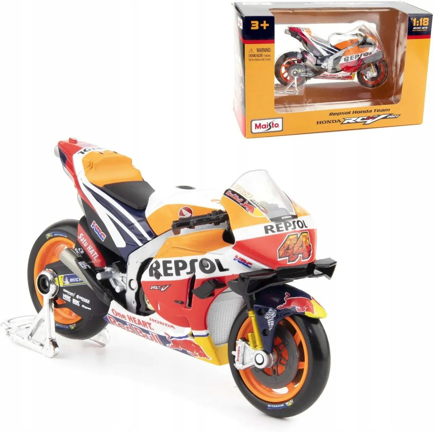 Maisto 2021 Honda RCV Racing Motorcycle Model