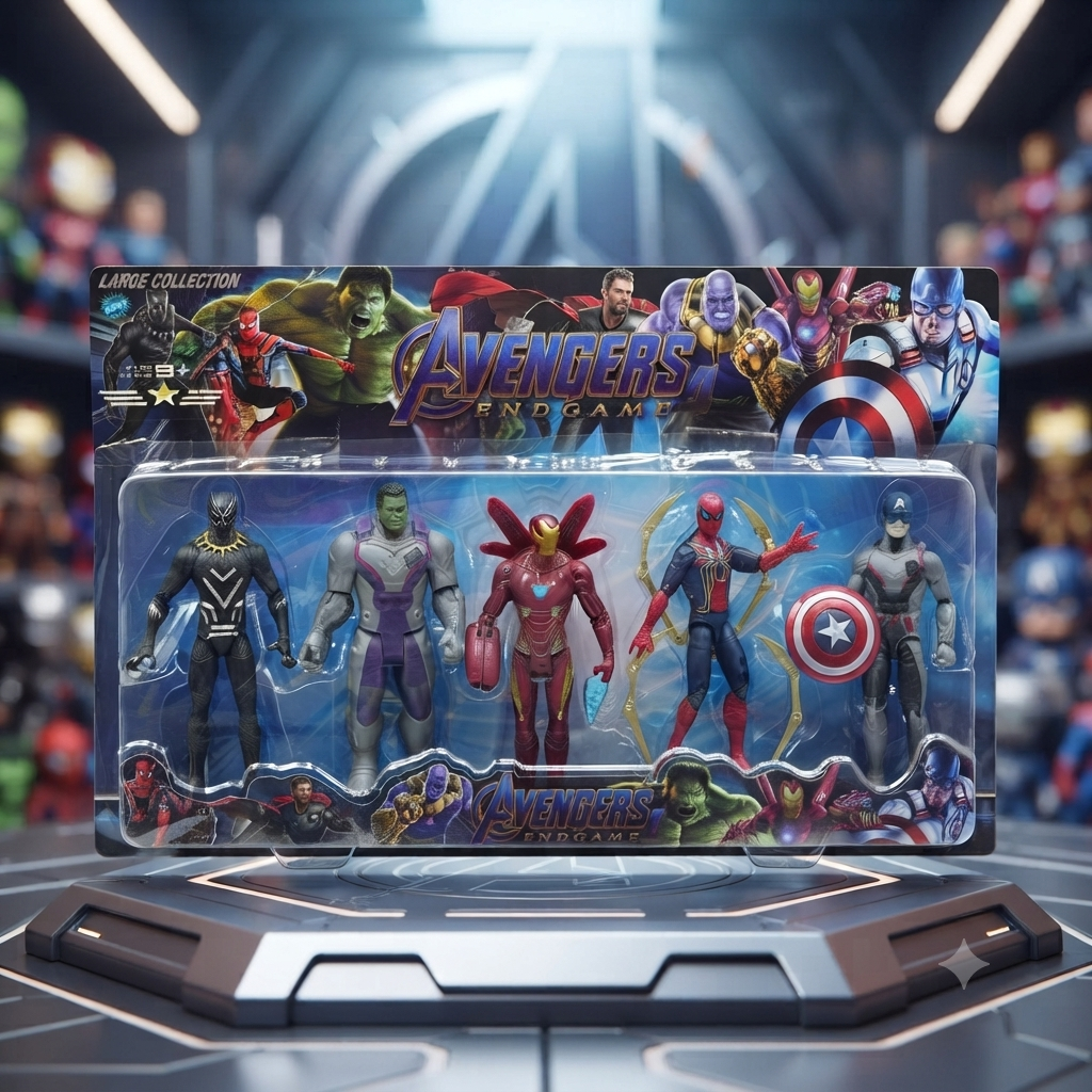 Marvel Avengers 5 Piece Action Figure Set - 6 Inch