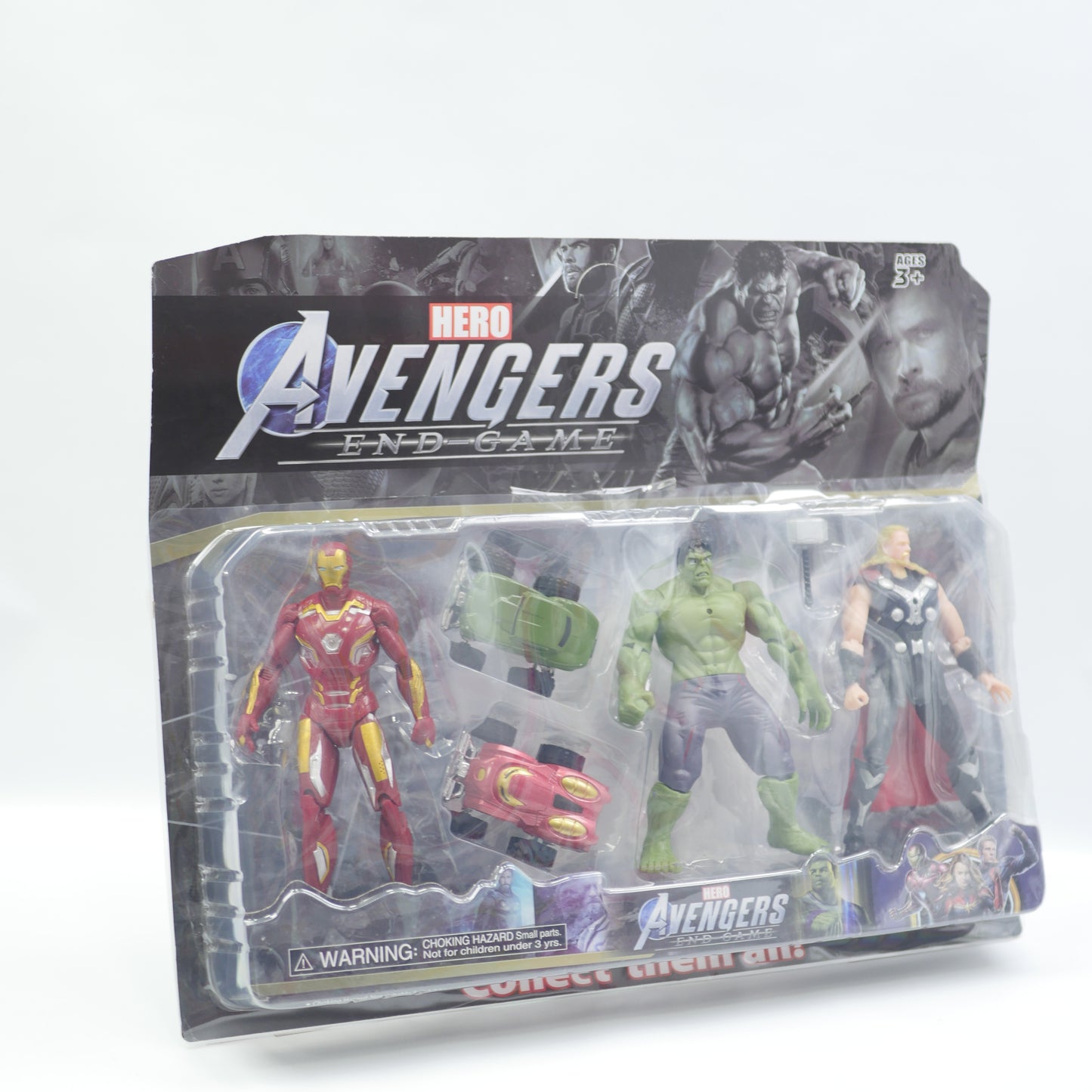Marvel Avengers 7 Inch Figure with 2 Cars - Assorted Design