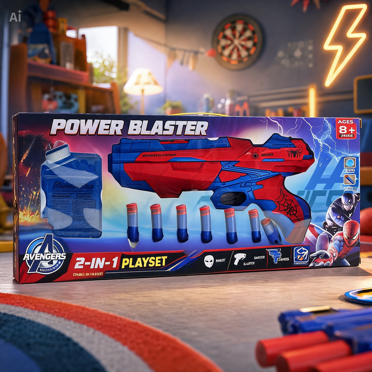 Marvel Spider-Man 2-in-1 Foam Blaster Set - Age 8+