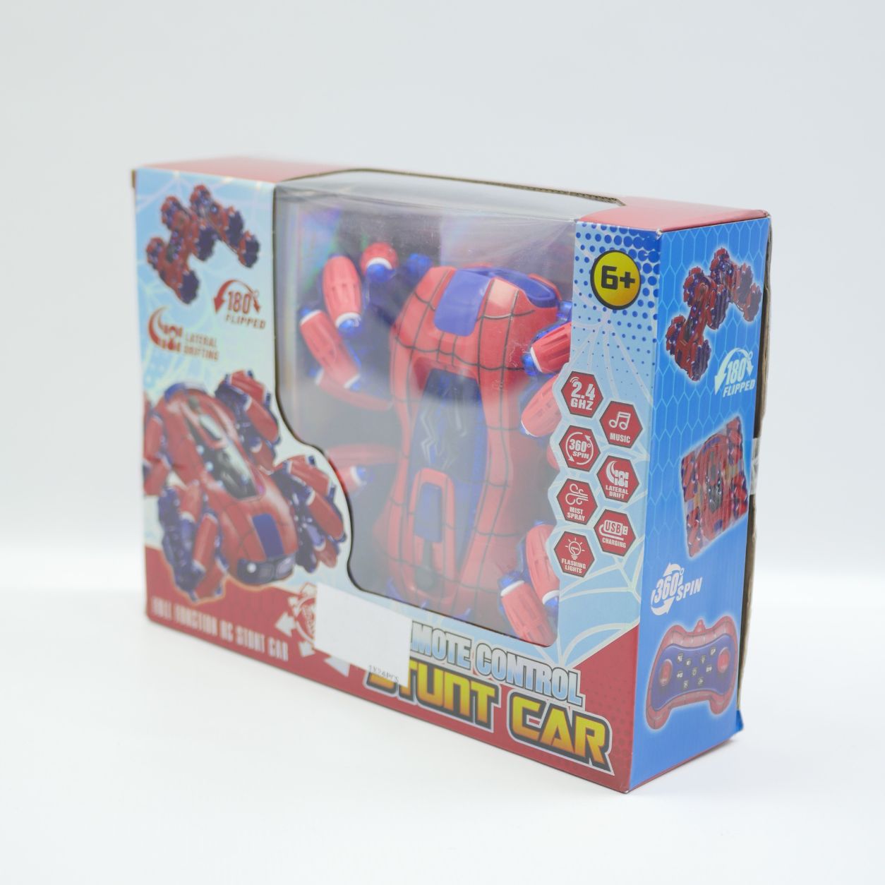 Marvel Spider-Man Remote Control Stunt Car with USB - Age 6+