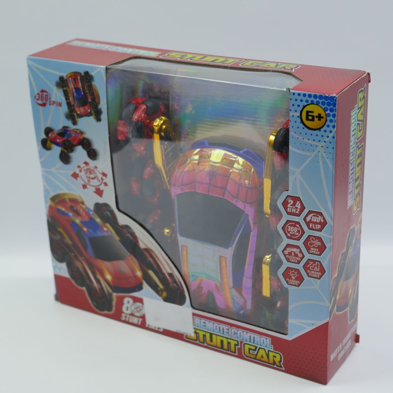 Marvel Spider-Man Remote Control Stunt Car with USB - Age 6+