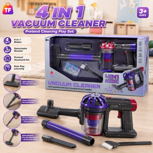 Mini Household Vacuum Cleaner Play Set - Age 3+