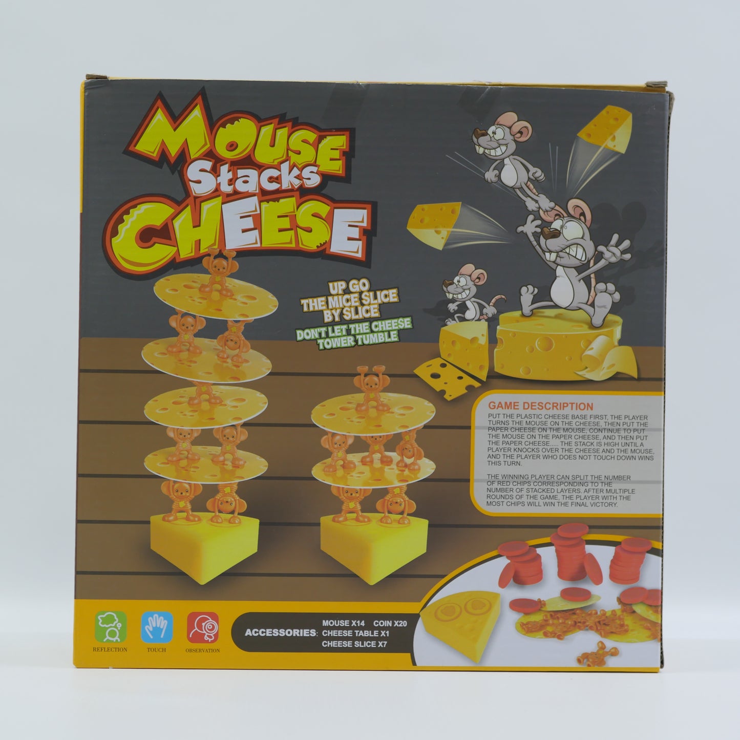 Mouse Stacks Cheese Balance Game - Age 3+