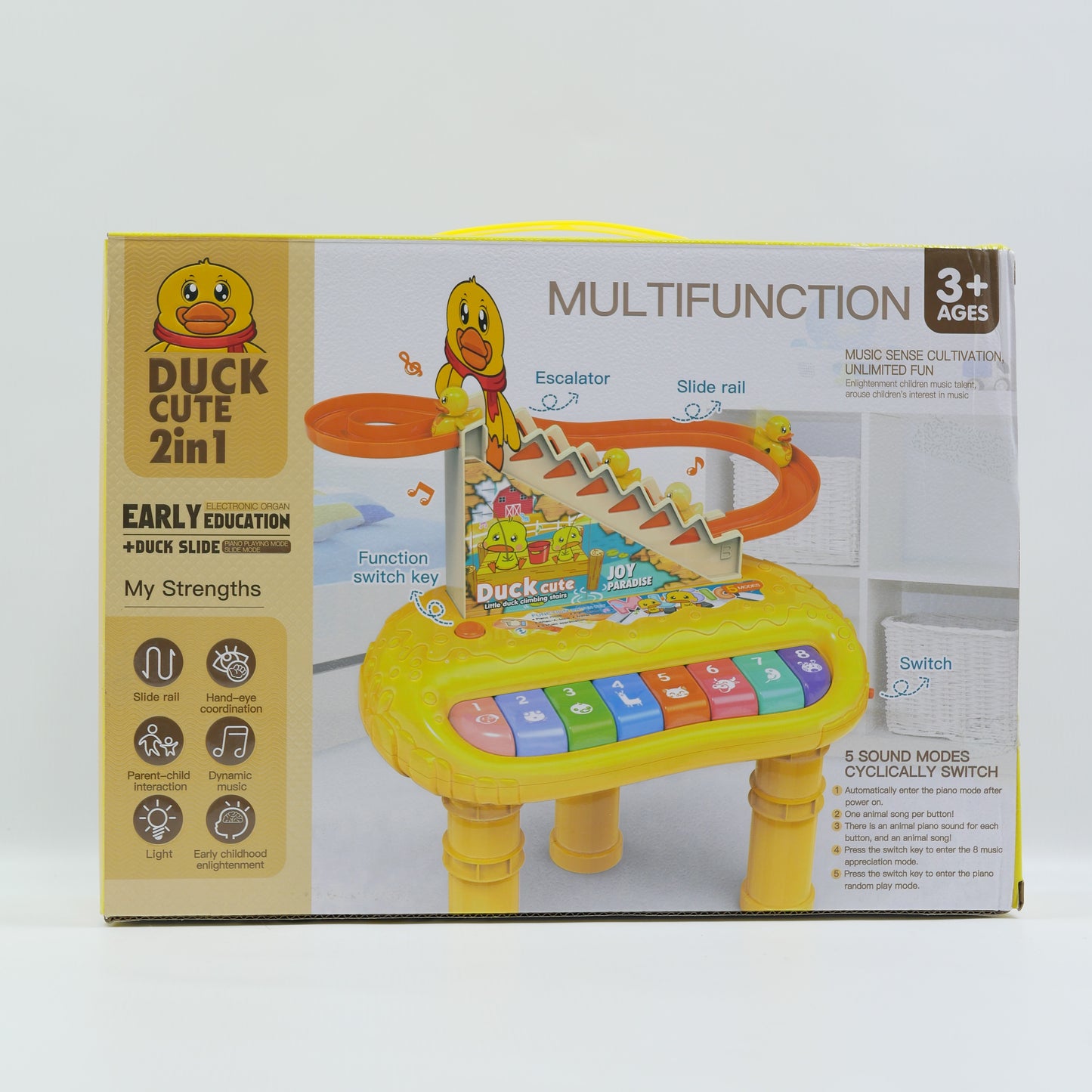 Musical Duck Track Piano Toy