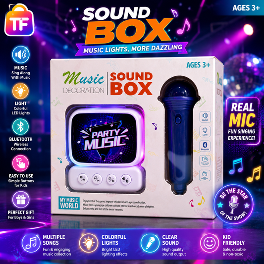 Musical Sound Box with Microphone - Age 3+