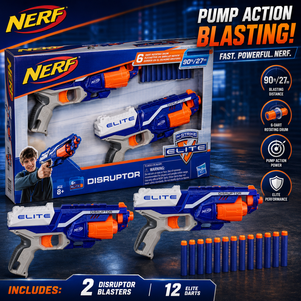 Nerf N-Strike Elite Disruptor 2 Blaster Set