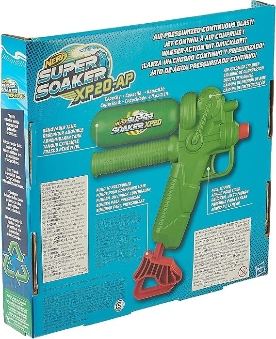 Nerf Super Soaker XP20 Water Blaster - Green